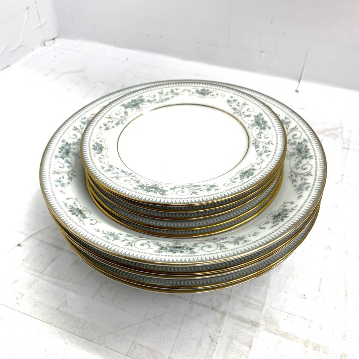 送料無料h58785 Noritake ノリタケ NOBLE 2600 食器 5客 10枚 セット 深皿 小皿 洋食器 良品_画像4