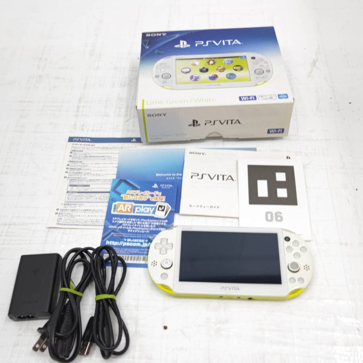 送料無料h58960 PS Vita PCH-2000 ZA13 ライムグリーン プレイステーション 本体_画像1