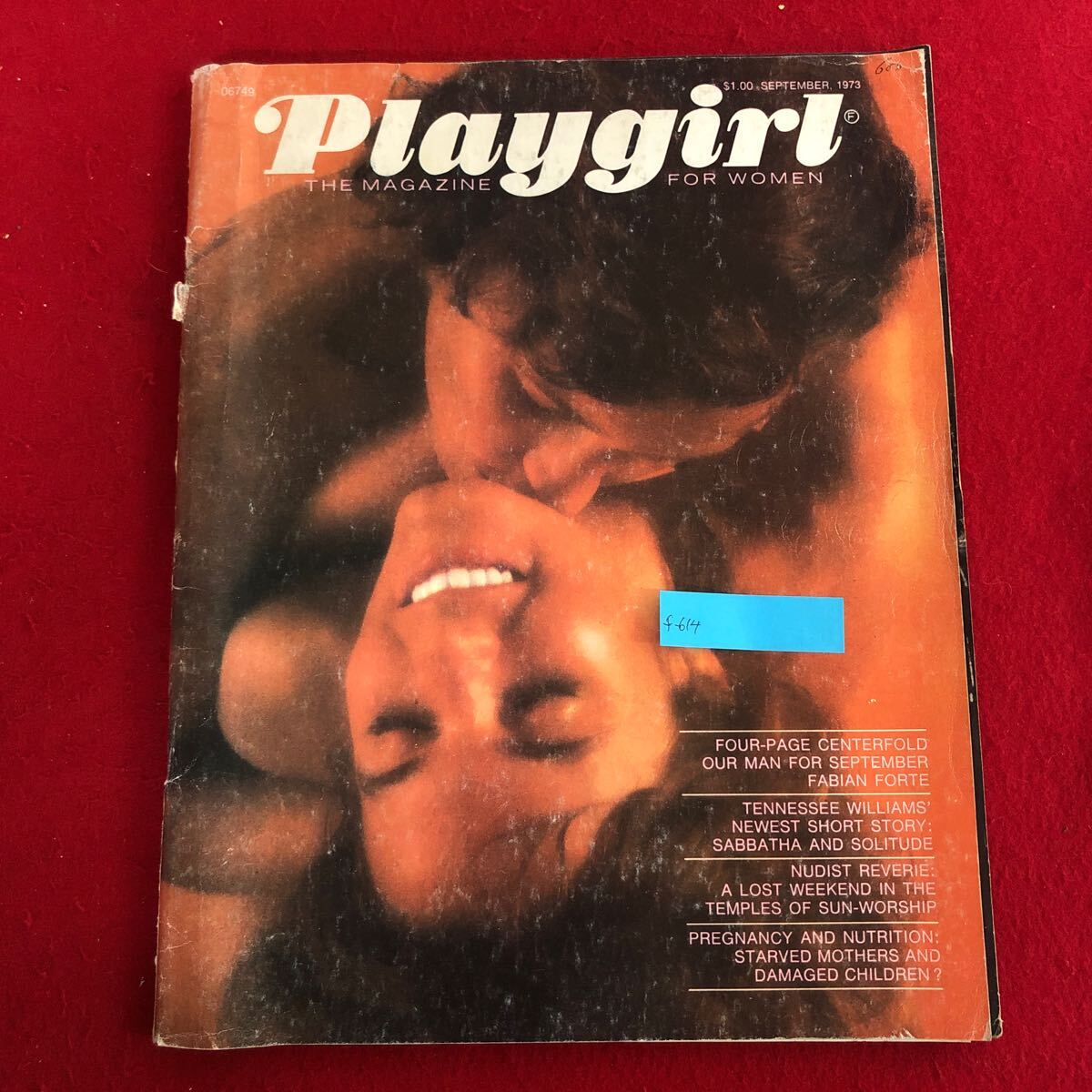 f-614 Play girl (プレイガール) 1973年9月号 ファビアン・フォルテ/テネシー・ウィリアムズの最新短編 小説:サバサと孤独 他 外国雑誌※4_画像1