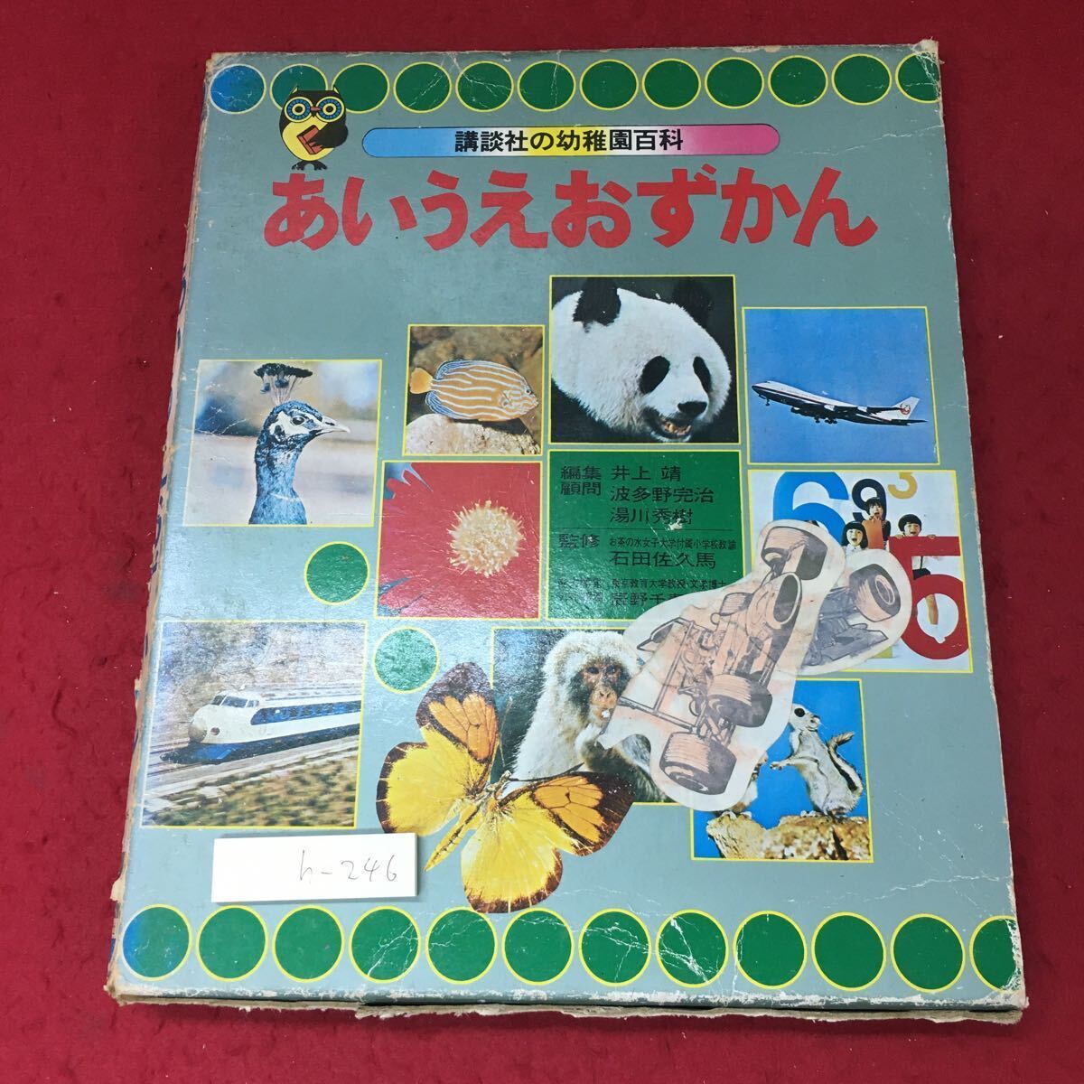【本日特価】 ※4 h-246 あいうえおずかん 昭和48年7月12 幼稚園百科 講談社版 図鑑