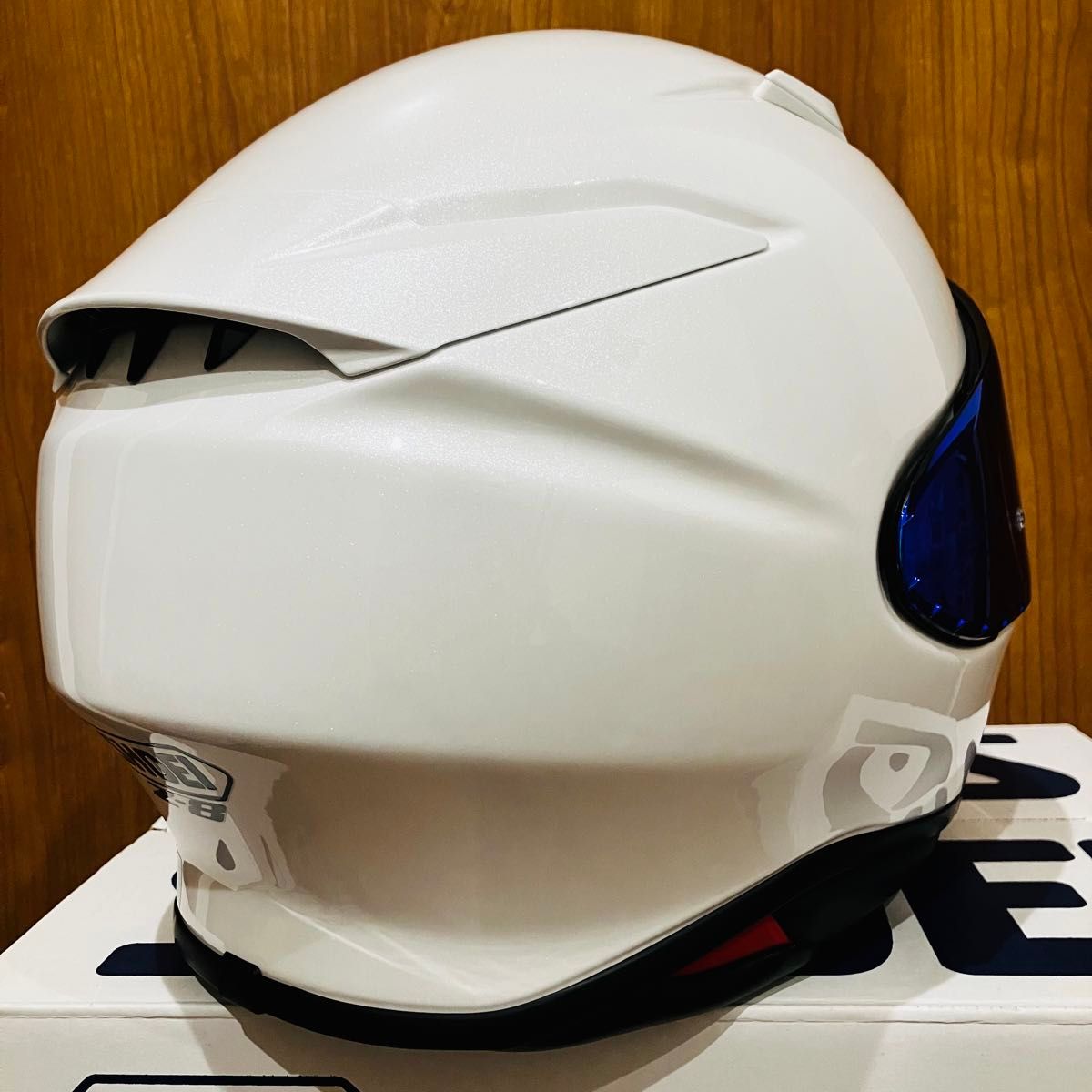 無傷の超美品 SHOEI Z-8 Lサイズ ブルーミラー&クリアシールド 2023年7月製造