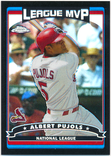 Albert Pujols MLB 2006 Topps Chrome League MVP Refractor 549枚限定 リフラクターカード アルバート・プホルス_画像1