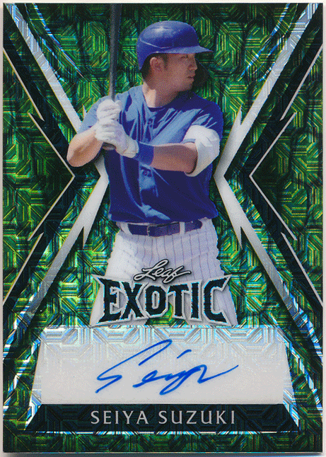 ☆ 鈴木誠也 MLB 2023 Leaf Exotic Alligator Mojo Signature Auto 5枚限定 直筆サイン オート Seiya Suzukiの画像1