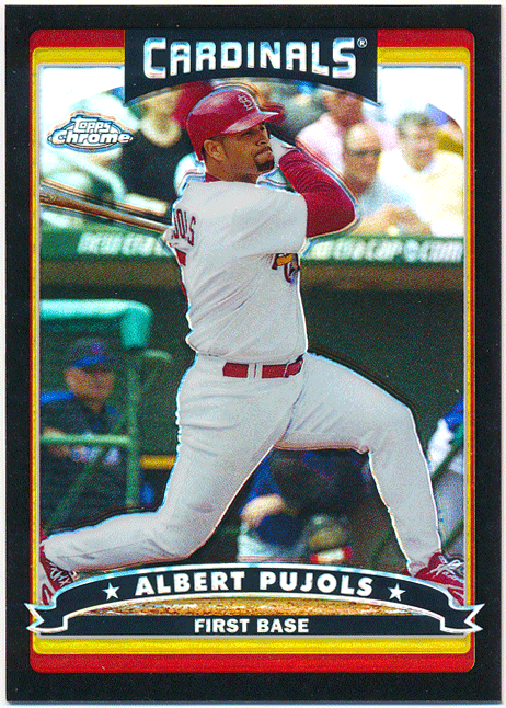 Albert Pujols MLB 2006 Topps Chrome Refractor 549枚限定 リフラクターカード アルバート・プホルスの画像1