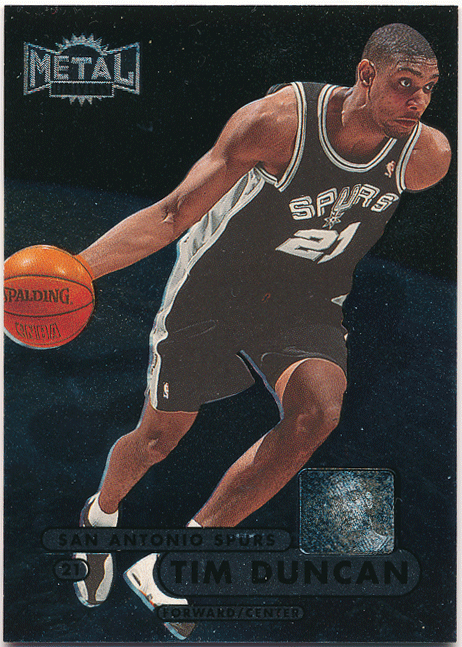 Tim Duncan NBA 1997-98 Skybox Metal Universe Championship RC #72 Rookie Card ルーキーカード ティム・ダンカン_画像1