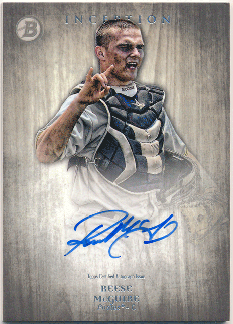 ☆ Reese McGuire MLB 2014 Bowman Inception Signature Auto 直筆サイン オート リース・マグワイアの画像1