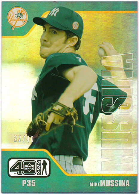 Mike Mussina MLB 2002 Upper Deck 40 Man Electric Rainbow Parallel 40枚限定 レインボーパラレルカード マイク・ムッシーナの画像1