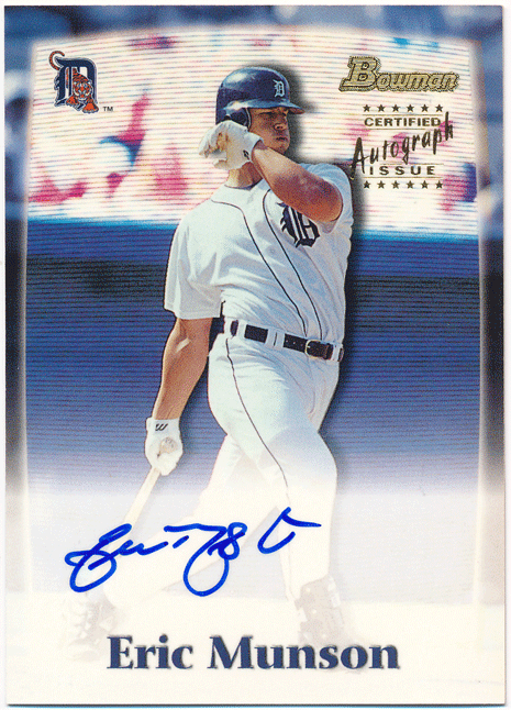 ☆ Eric Munson MLB 2000 Bowman Signature Auto 直筆サインカード オート エリック・マンソン