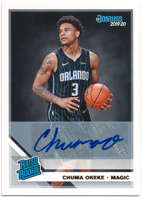 Chuma Okeke NBA 2019-20 Panini Donruss RC Rated Rookie Signature Auto 直筆サイン ルーキーオート チュマ・オキキの画像1