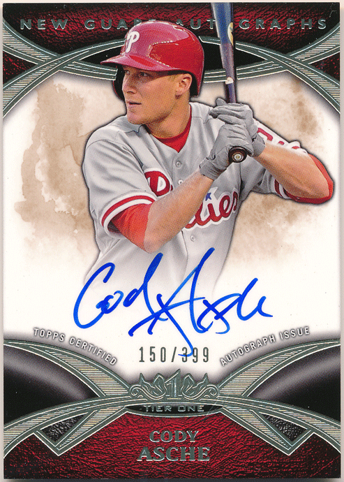 ☆ Cody Asche MLB 2014 Topps Tier One New Guard Signature Auto 399枚限定 直筆サイン オート コディ・アッシーの画像1