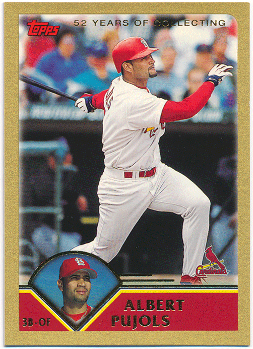 Albert Pujols MLB 2003 Topps 52 Years of Collection Gold Parallel 2003枚限定 ゴールドパラレル アルバート・プホルスの画像1