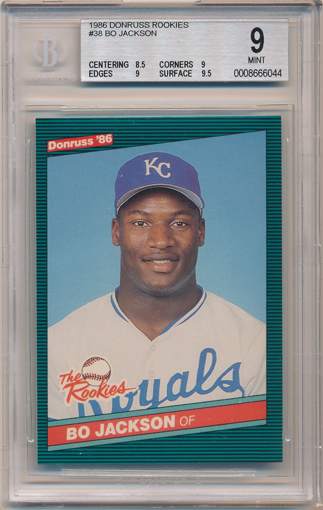 Bo Jackson MLB 1986 Donruss RC The Rookies #38 Rookie Card BGS 9 ルーキーカード ボー・ジャクソンの画像1