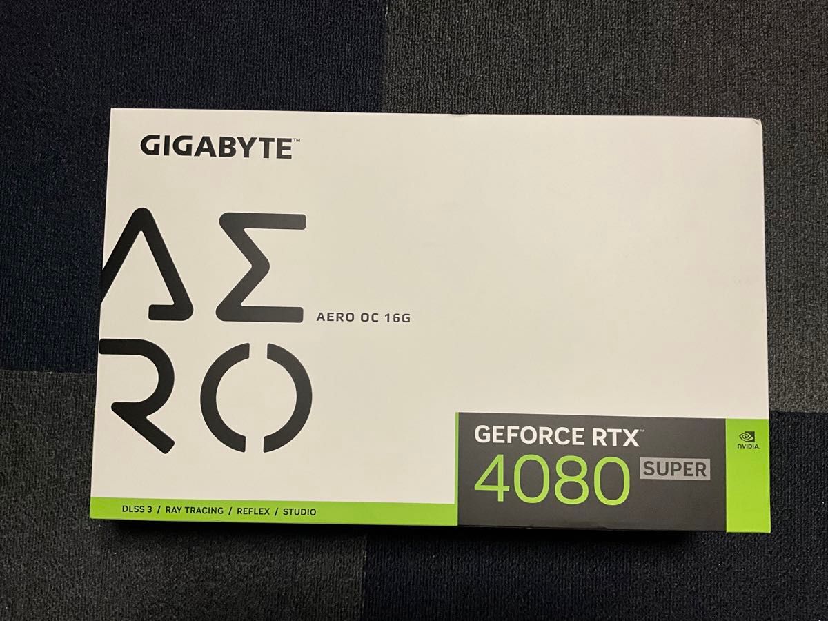 使用時間ごくわずかGIGABYTE GeForce RTX 4080 SUPER 16G GV-N408SAEROOC-16GD