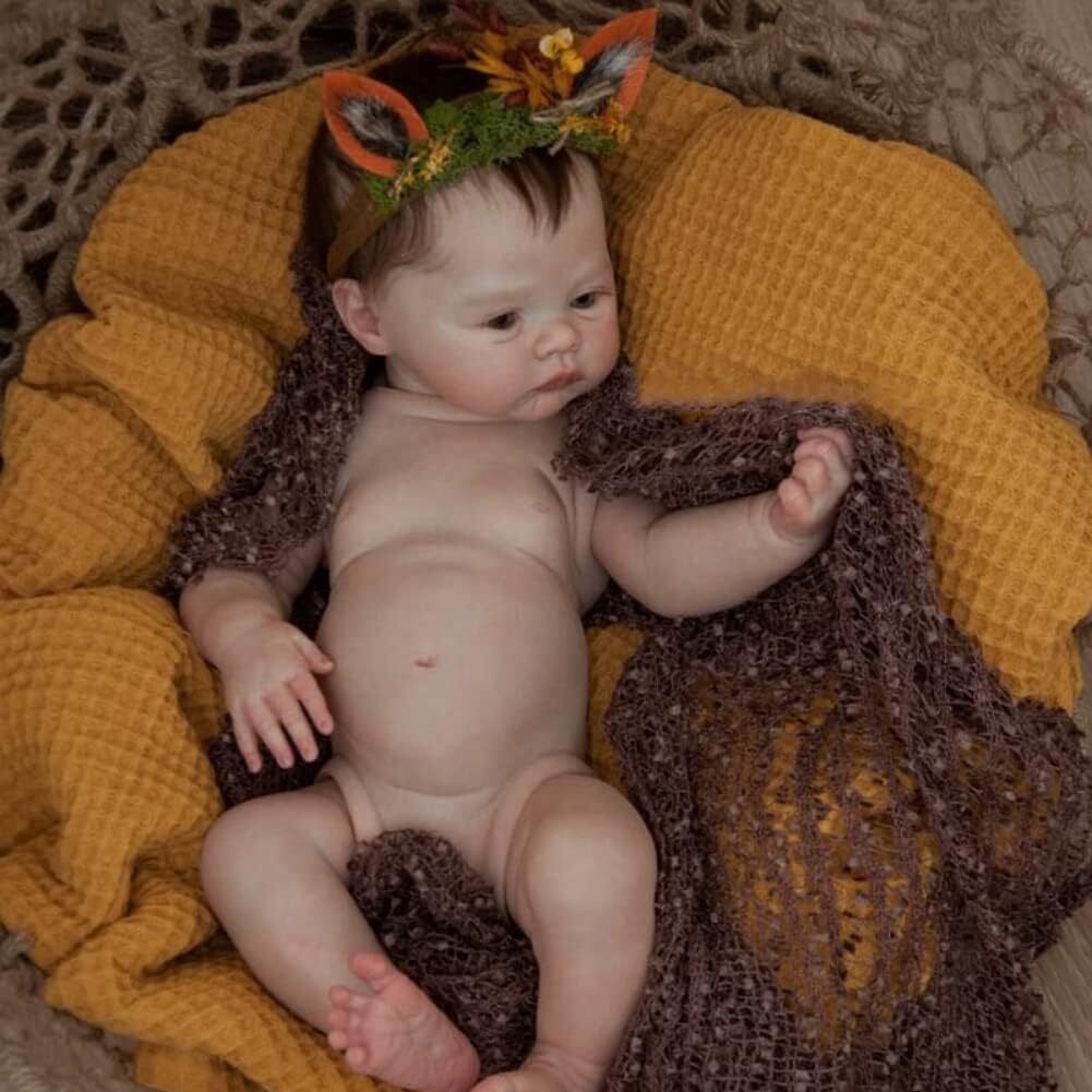 【可愛さで癒される】リボーンドール リアルな赤ちゃん 48cmベイビー フルシリコン おしゃぶり＆哺乳瓶含む お風呂OK 新生児 癒し 可愛いの画像2