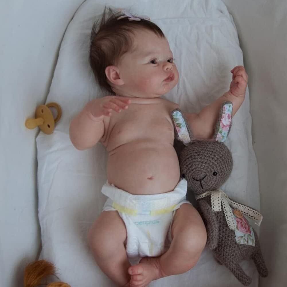 【可愛さで癒される】リボーンドール リアルな赤ちゃん 48cmベイビー フルシリコン おしゃぶり＆哺乳瓶含む お風呂OK 新生児 癒し 可愛いの画像6