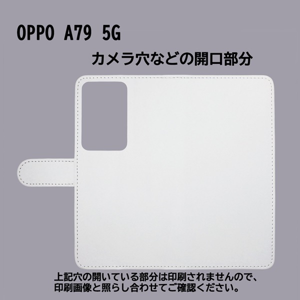 OPPO A79 5G A303OP　スマホケース 手帳型 プリントケース ぶた 動物 キャラクター かわいい ブルー_画像3