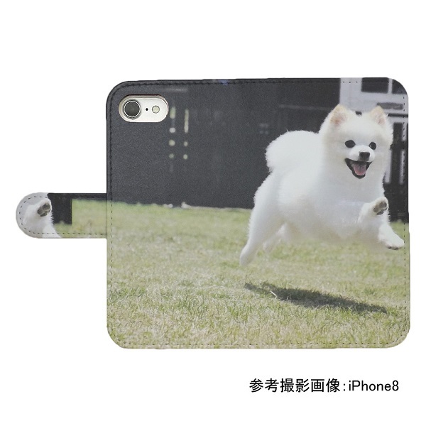 Galaxy【docomo 1】　スマホケース 手帳型 プリントケース 犬 イヌ スピッツ かわいい ドッグ_画像2