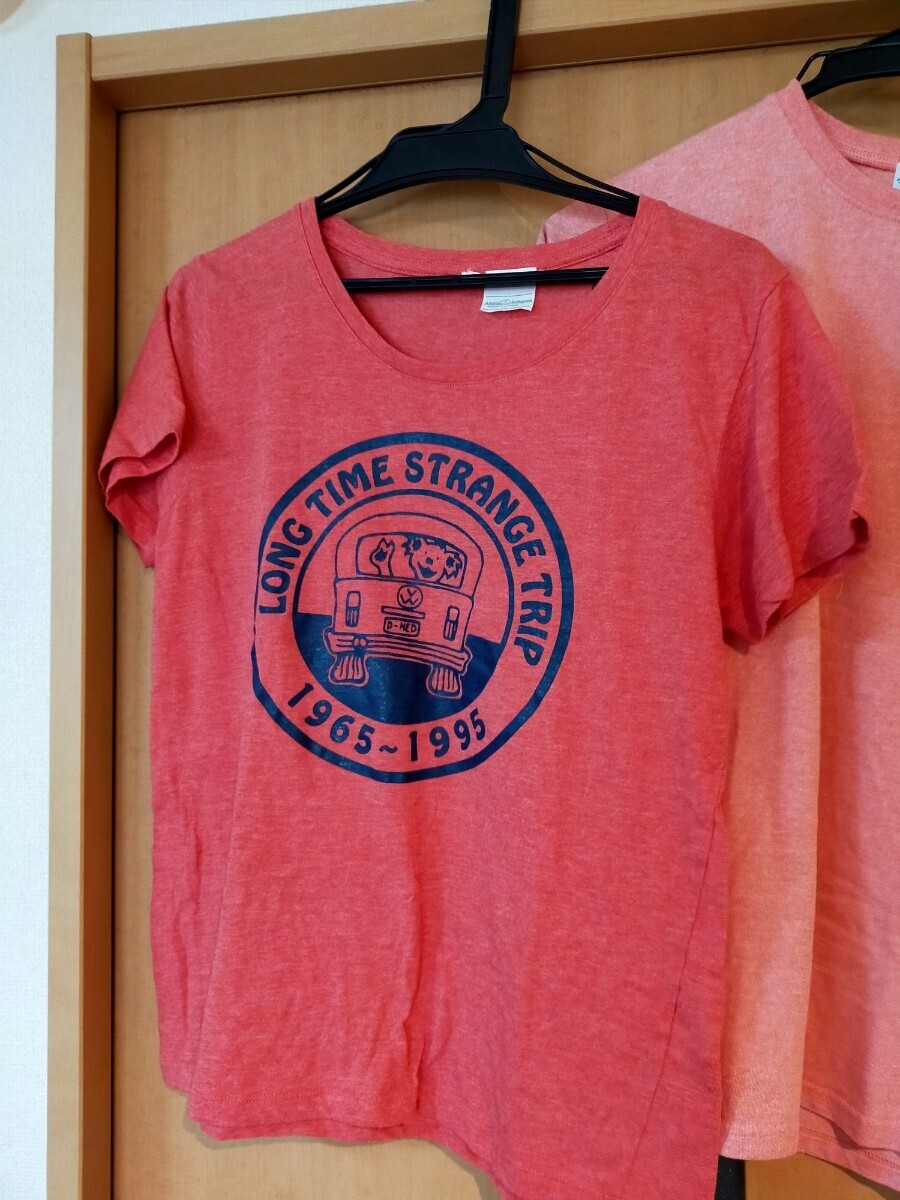 女性М ランバーTシャツ×2枚他1枚 検索ブラウン レッド ピンク ハリソンフロッグ ラパラ グレイトフルデッド （送料込み2500円）の画像4
