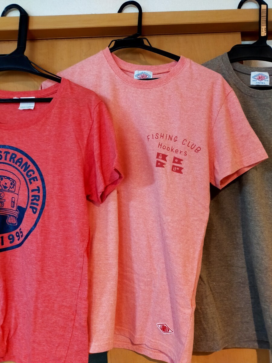 女性М ランバーTシャツ×2枚他1枚 検索ブラウン レッド ピンク ハリソンフロッグ ラパラ グレイトフルデッド （送料込み2500円）の画像5