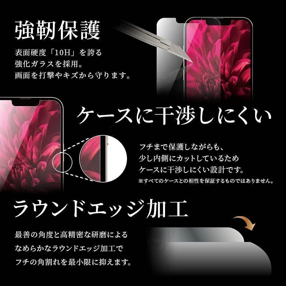 iPhone 13 mini ガラスフィルム 超透明 f LP-IS21FGD MSソリューションズ Dragontrail 5.4inchルプラス 