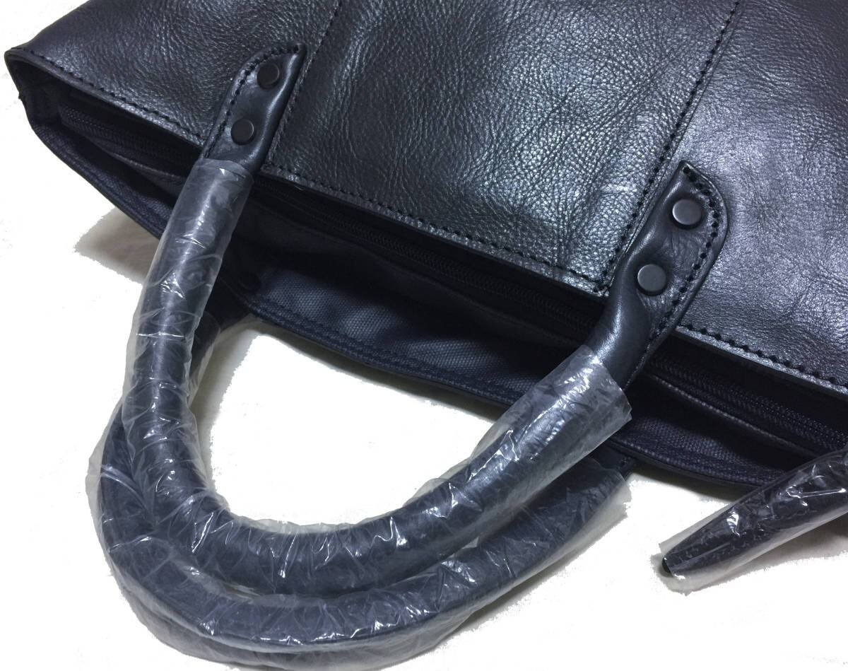  new goods unused Yoshida bag . bag leather tote bag dark navy 
