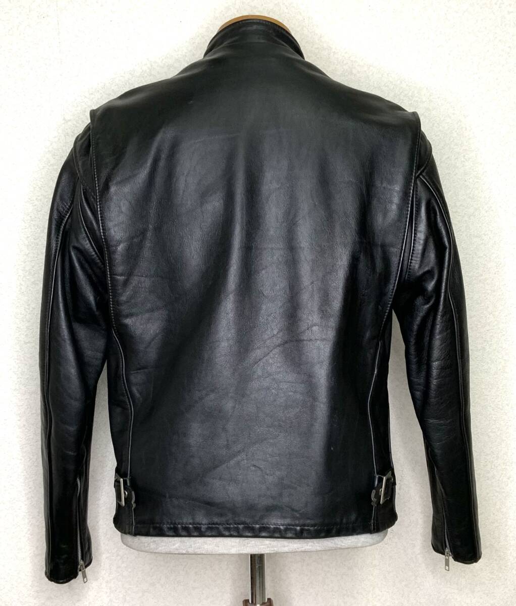 美品①schott【38】641ライナー付 米国製シングルライダース 牛革 美品①schott【38】641ライナー付 米国製シングルライダース 牛革