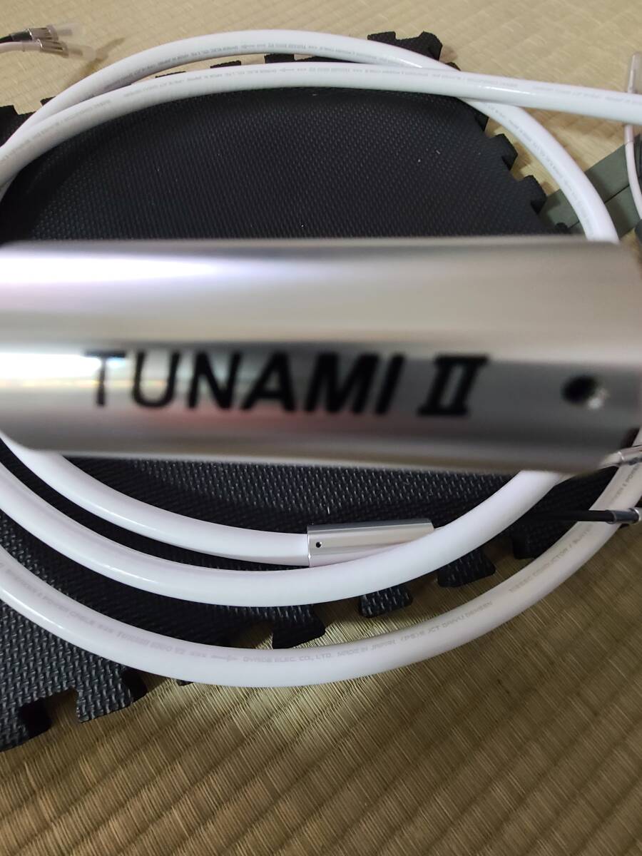  オーディオケーブル　オヤイデ電気 TUNAMI II SP-B V2　スピーカーケーブル（バナナプラグ・LRペア）２M　動作確認のみ_画像1
