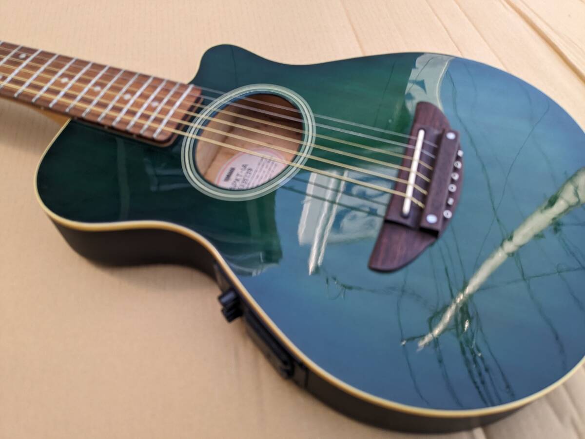 送料無料YAMAHA ヤマハ APXT-1A ミニギター エレアコ トラベルギター フォークギター アコースティックギター アクティブ プリアンプ_画像2