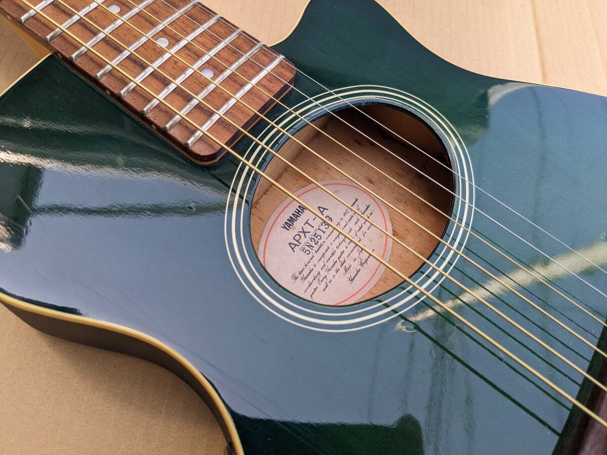 送料無料YAMAHA ヤマハ APXT-1A ミニギター エレアコ トラベルギター フォークギター アコースティックギター アクティブ プリアンプ_画像3