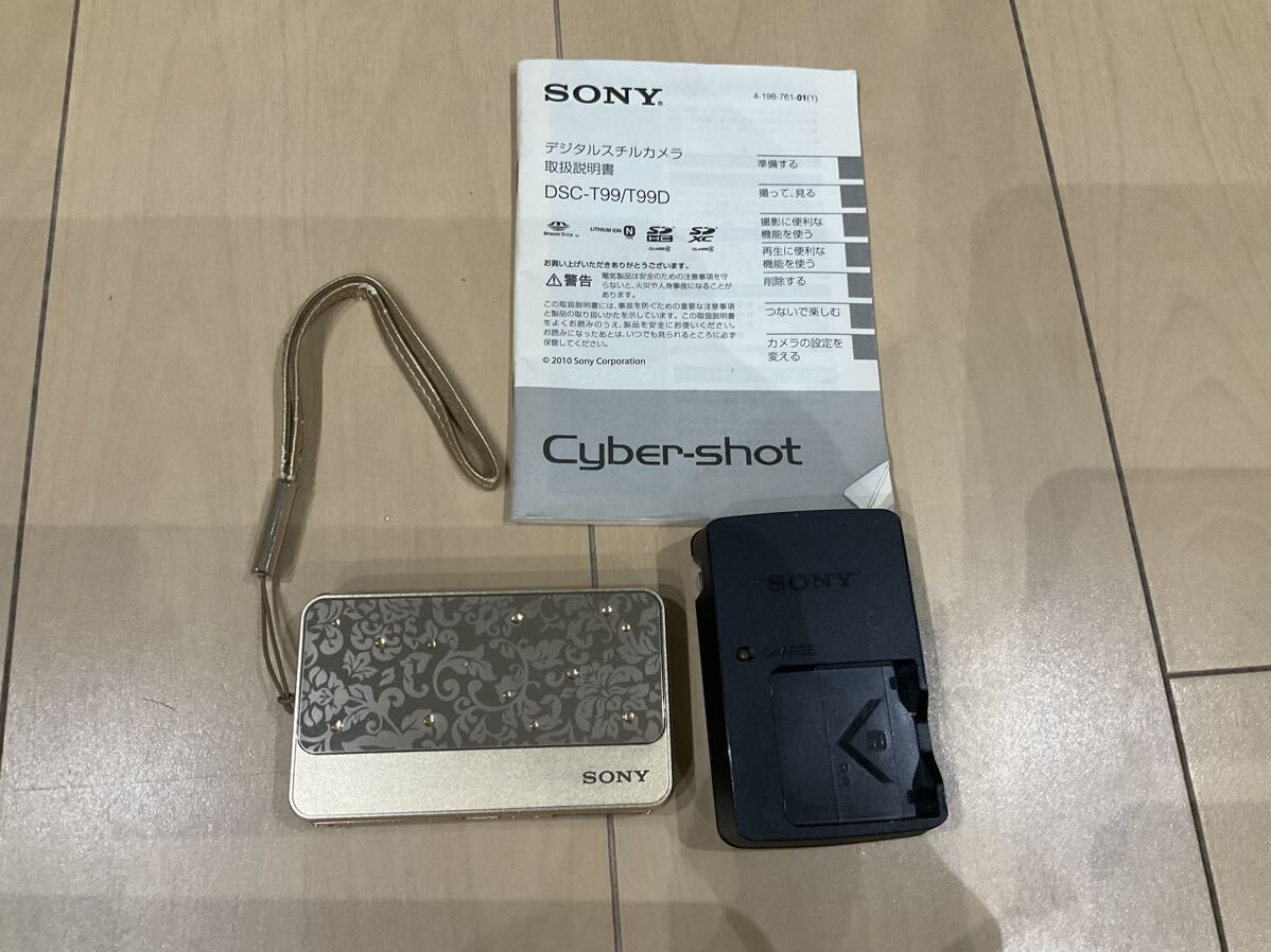 美品 SONY Cyber-shot DSC-T99D ゴールドの画像1