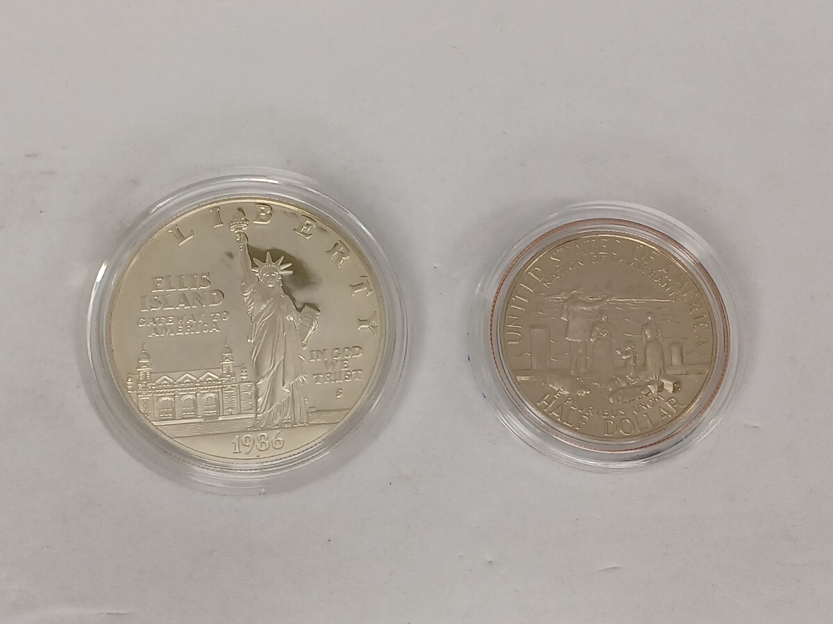 ★★UNITED STATES LIBERTY COINS 1986 自由の女神 記念コイン アメリカ リバティ 銀貨 ★★の画像3