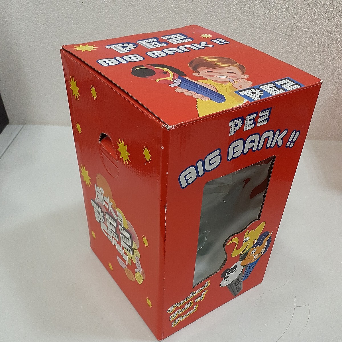 PEZ BIG BANK!! ペッツ ビッグ バンク 全3種 ポニー ゾウ パンダ 未使用開封品 貯金箱の画像6