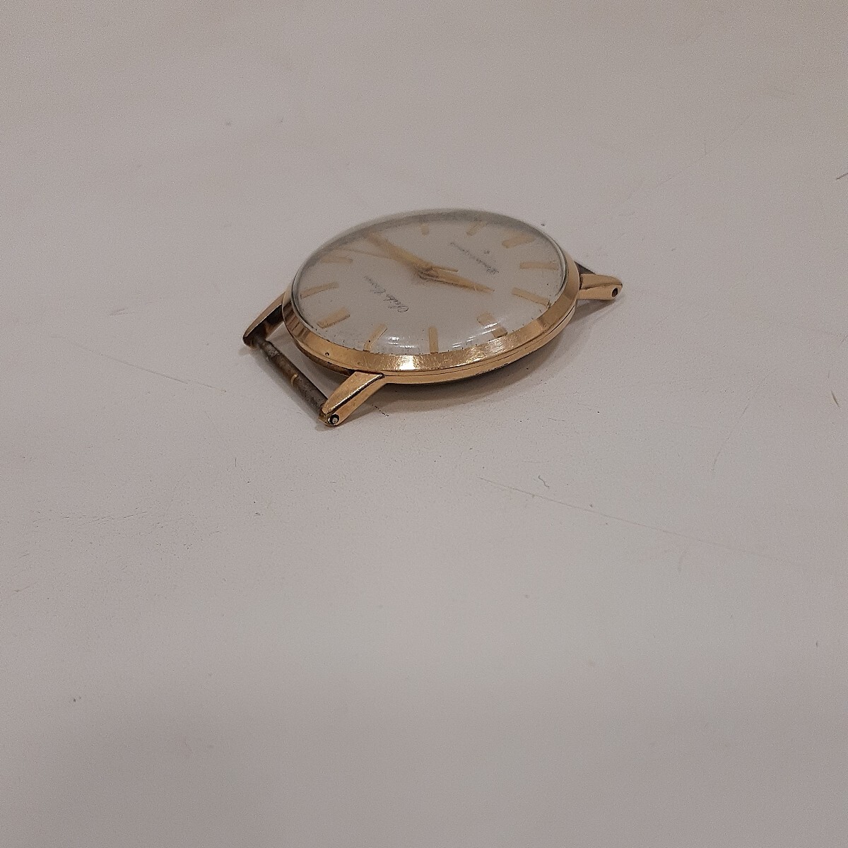 SEIKO セイコー Cronos クロノス メンズ腕時計 J14058 23石 14K GOLD FILLED 手巻き 針動きます ゴールド フェイスのみの画像3