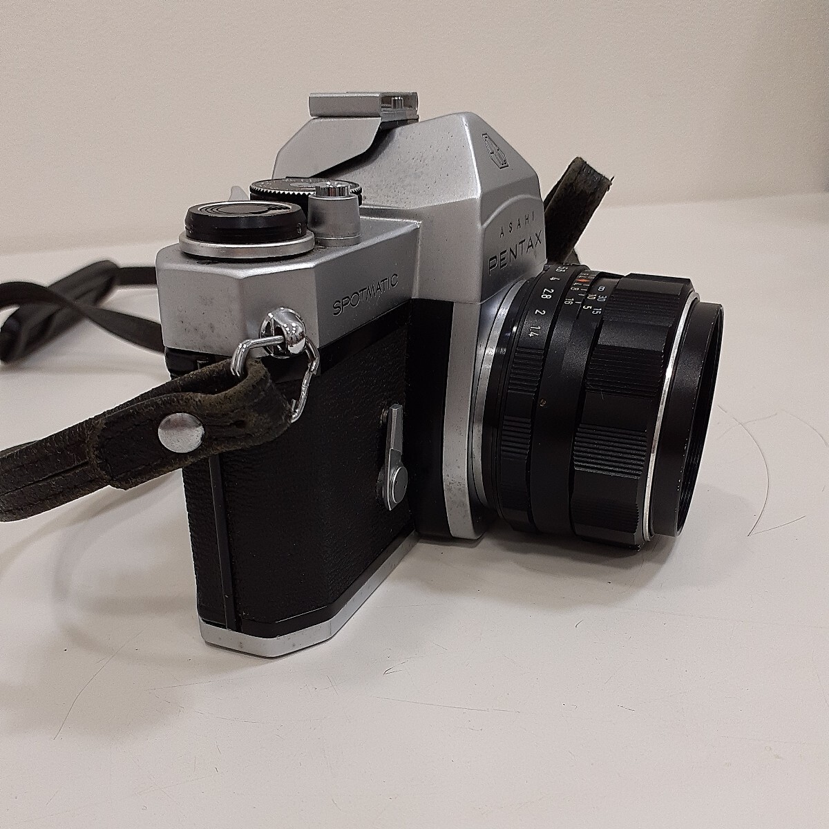 ASAHI PENTAX ペンタックス SPOTMATIC SP / SMC TAKUMAR 50mm F1.4 空シャッターOK フィルムカメラ 現状品_画像4