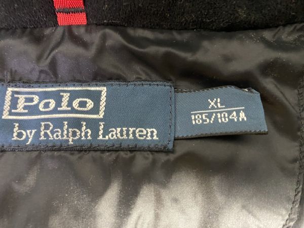 PORO RALPH LAUREN ポロラルフローレン ダウンベスト ビッグポニー ブラック メンズ アメリカンカジュアル XLサイズの画像6