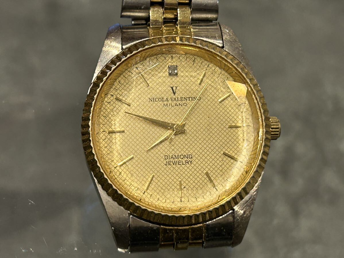 NICOLA VALENTINO MILANO 文字盤ゴールド メンズ腕時計 クオーツ NICOLA VALENTINO MILANO 文字盤ゴールド メンズ腕時計 クオーツ