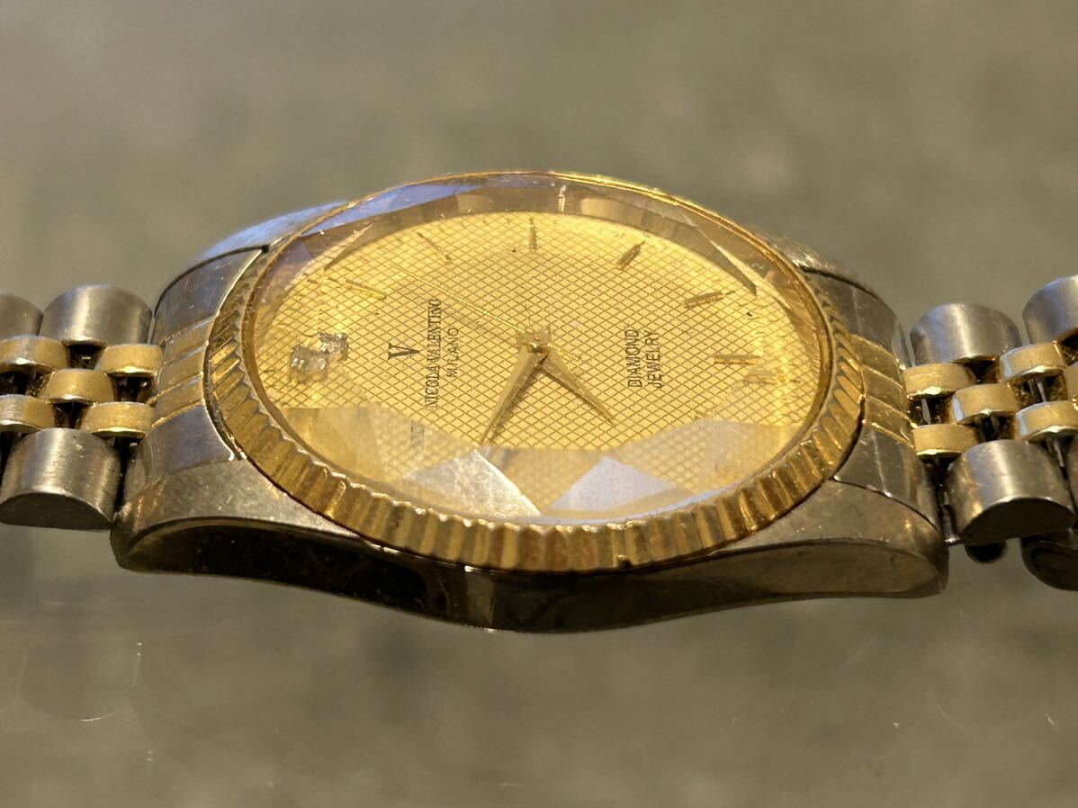 NICOLA VALENTINO MILANO 文字盤ゴールド メンズ腕時計 クオーツ NICOLA VALENTINO MILANO 文字盤ゴールド メンズ腕時計 クオーツ