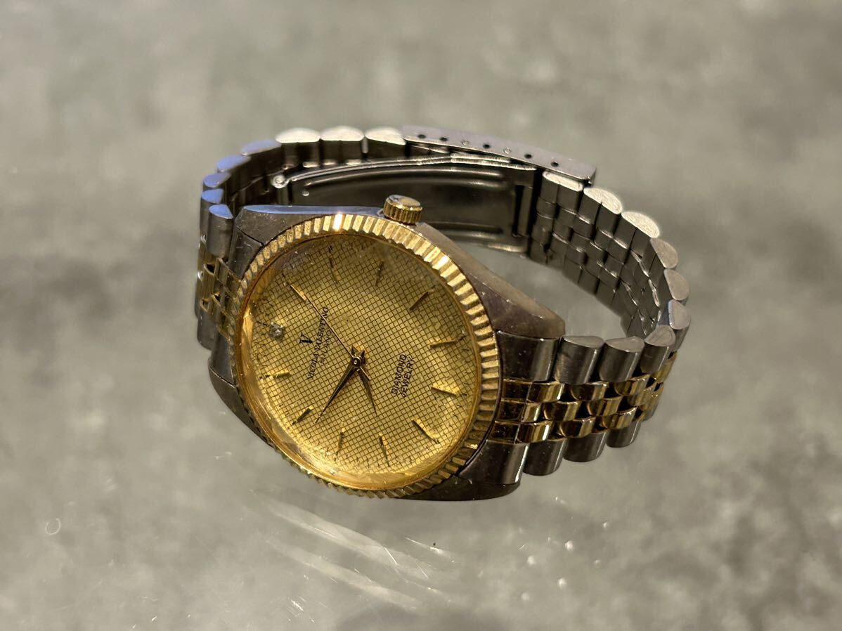 NICOLA VALENTINO MILANO 文字盤ゴールド メンズ腕時計 クオーツ NICOLA VALENTINO MILANO 文字盤ゴールド メンズ腕時計 クオーツ