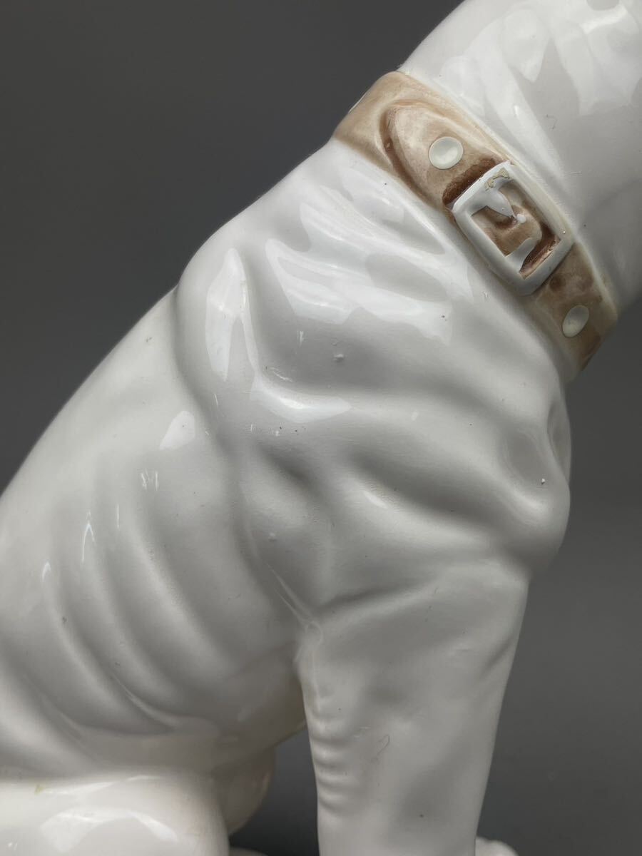 熊3) 昭和レトロ Victor ビクター犬 ニッパー君 置物 高さ23cm 陶器製 飾物 オブジェ インテリア 当時物 ニッパー犬の画像8