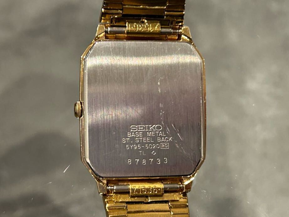 SEIKO セイコー 腕時計 SX 5Y95-5020 quartz クオーツ ゴールド 動作確認未実施の画像2