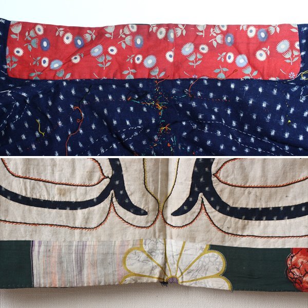 【TAKIYA】7265 『アイヌ民族衣装 カパラミプ』 白布切抜文衣 木綿 刺繍 民藝 北海道 antique kimono textile 古美術 時代の画像8