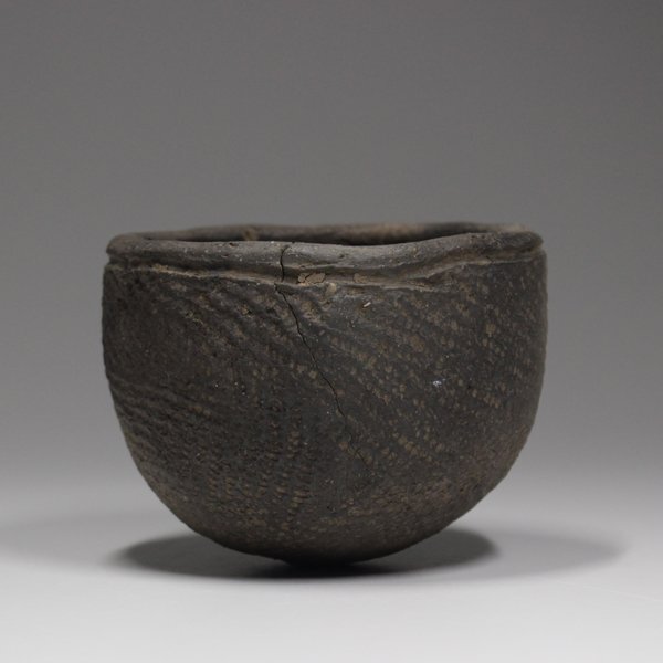 【TAKIYA】7408『 縄文土器盃 』 japanese folk crafts primitive art 出土品 考古 古陶磁 古玩 古美術 時代の画像2