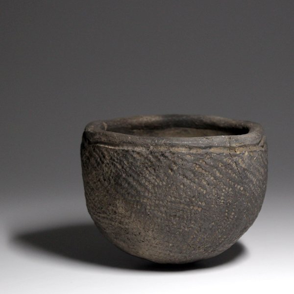 【TAKIYA】7408『 縄文土器盃 』 japanese folk crafts primitive art 出土品 考古 古陶磁 古玩 古美術 時代の画像1