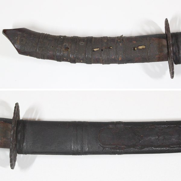 【TAKIYA】7177『 アイヌ刀拵 』 木彫 エムシ 儀式刀 刀装具 民藝 北海道 古美術 時代の画像4