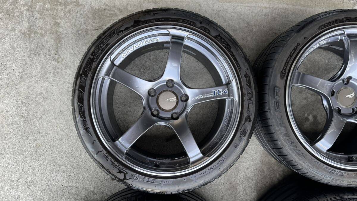 YOKOHAMA ADVAN TC-4 18インチ PCD120 5H 9J 53 ファルケン AZENIS FK510 245/40R18 2021年44週製造 ENKEI RAYS workの画像2