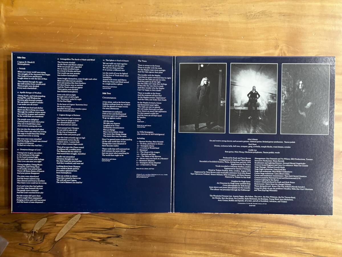 【レコード・日本盤】Rush ラッシュ「Hemispheres／神々の戦い」25・3P-269 帯なし 美盤の画像3