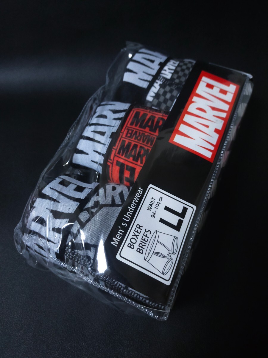 LL★送料無料！即決！MARVEL/メンズ/ボクサーパンツ/LL=94～104cm/下着 お得3枚セット【前開き】ボクサーブリーフ XL の画像5