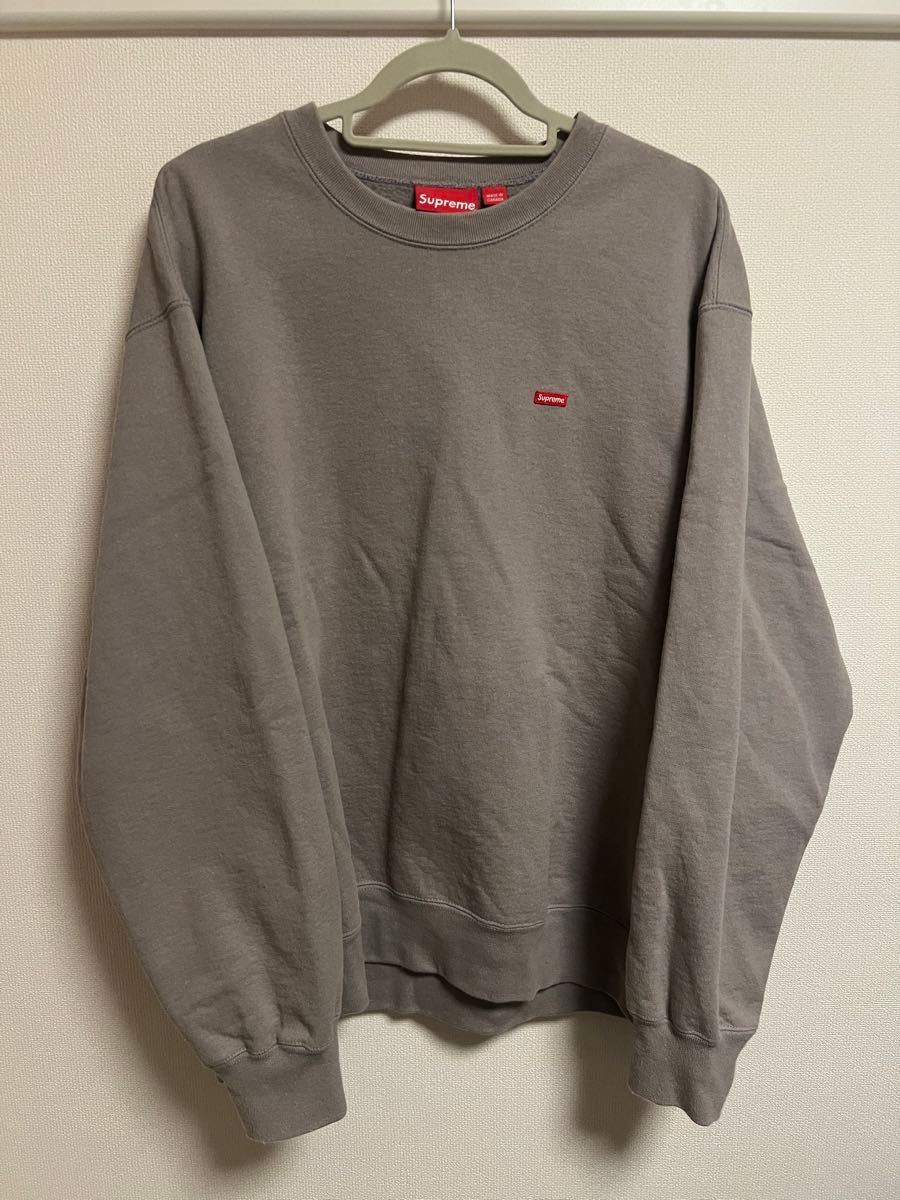 supreme small box crewneck キムタク　木村拓哉　グレー