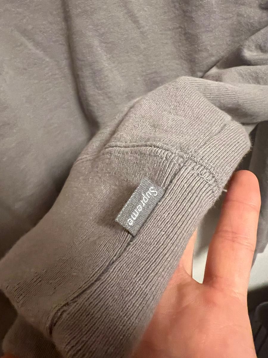 supreme small box crewneck キムタク　木村拓哉　グレー