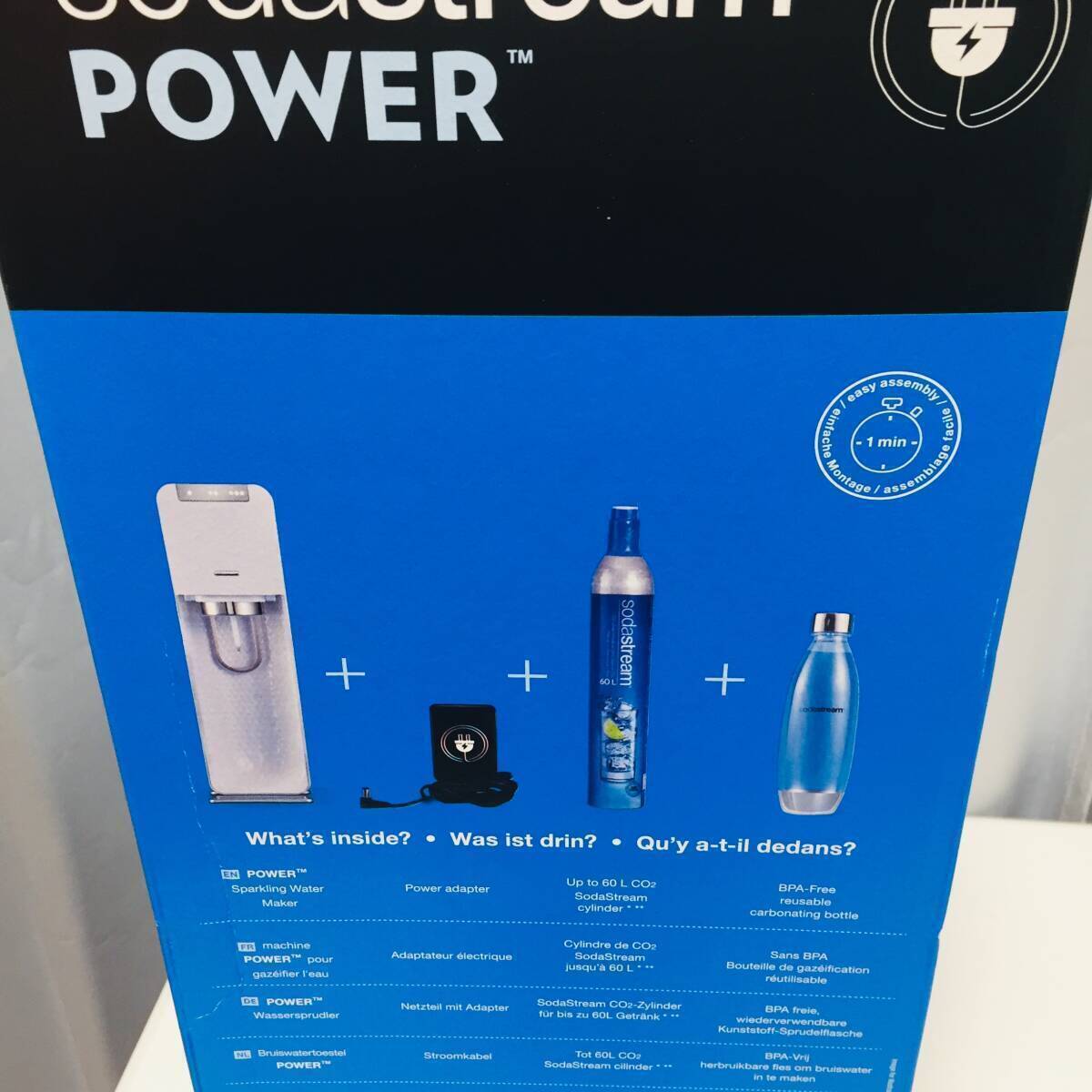 未使用 ソーダストリーム SSM1059 SodaStream POWER ソーダストリームパワー 炭酸水メーカー 全自動ソーダメーカー 最上位モデルの画像2